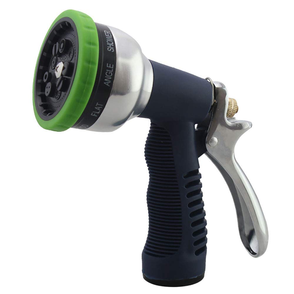 T&F Garden Hose Nozzle, Spray Gun Garden Hose Nozzle Water Gun Hand Sprayer Watering Irrigator For Watering Lawn, Car Washing, Pet Bathing, Sidewalk Cleaning