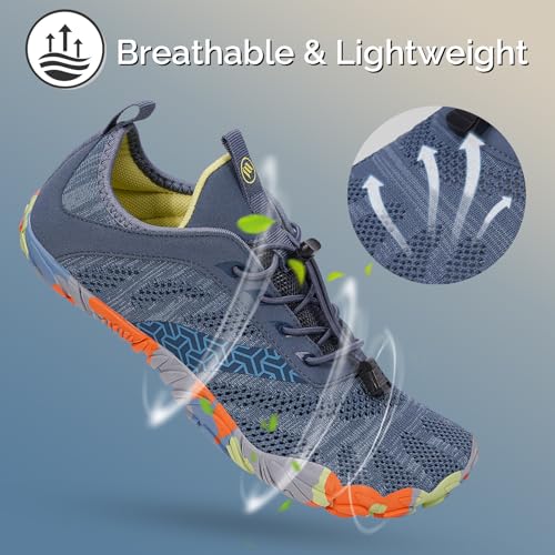 HiGropcore Barefoot Shoes Women Men Hike Minimalist Shoes Wide Toe Box Zero Drop Grounded Footwear for Hiking Walking Daily Wear2