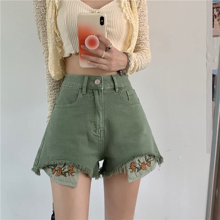 Short Femmes Conception Vintage Broisse Broft Brois De Denim