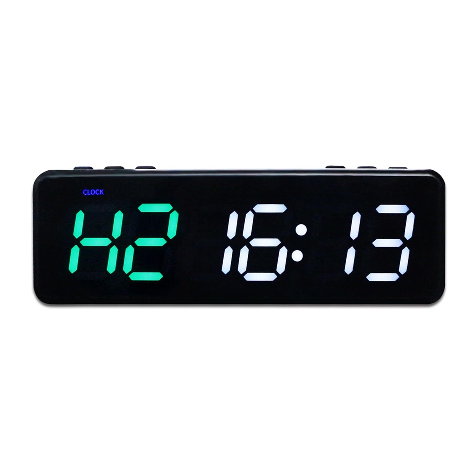 Timer da Palestra, Timer da palestra da 1 pollice Timer a intervalli, controllo APP Orologio fitness da allenamento alimentato a batteria, conto alla rovescia/SU(Q20B(WG))