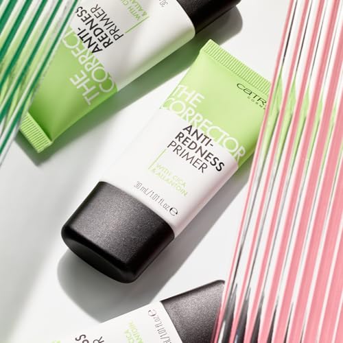 Catrice The Corrector Anti-Redness Primer, Grün, langanhaltend, pflegend, porenverfeinernd, für trockene Haut, vegan, ölfrei, ohne Parfüm, ohne Alkohol, 1er Pack (30ml)