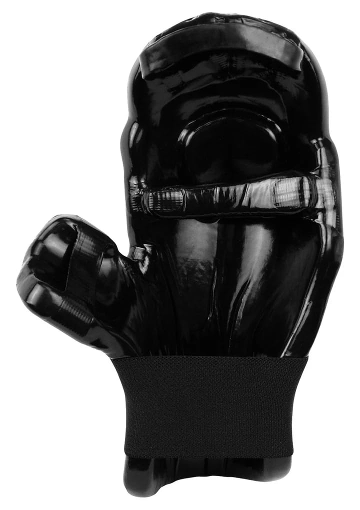 Kids Child Karate Punching Boxing Gloves Mitts, Martial Arts, Taekwondo, MMA (Black, M)