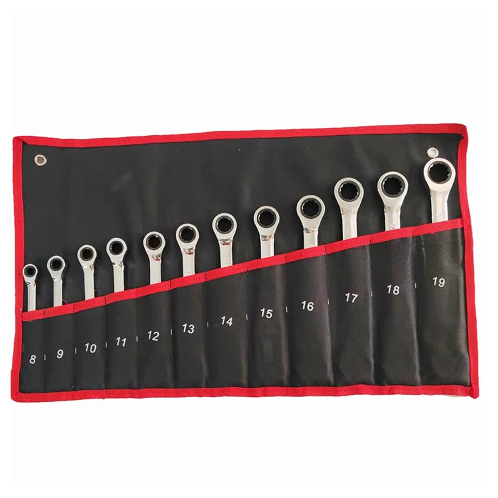 Ijsdnvjndx As Shown Key Set, Ratchet Combination Metric Wrench Set Hand Tools Torque Gear Socket Nut Tools Auto Repair Kit