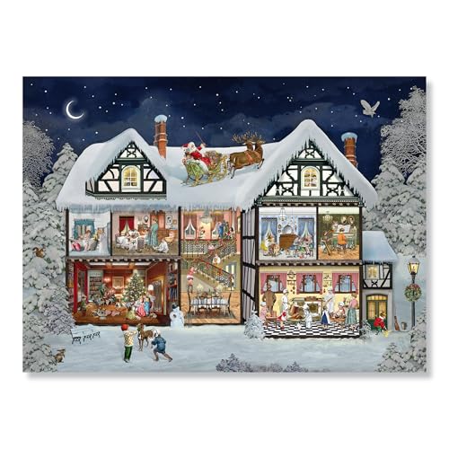 A3-Wand-Adventskalender – Im Adventshaus