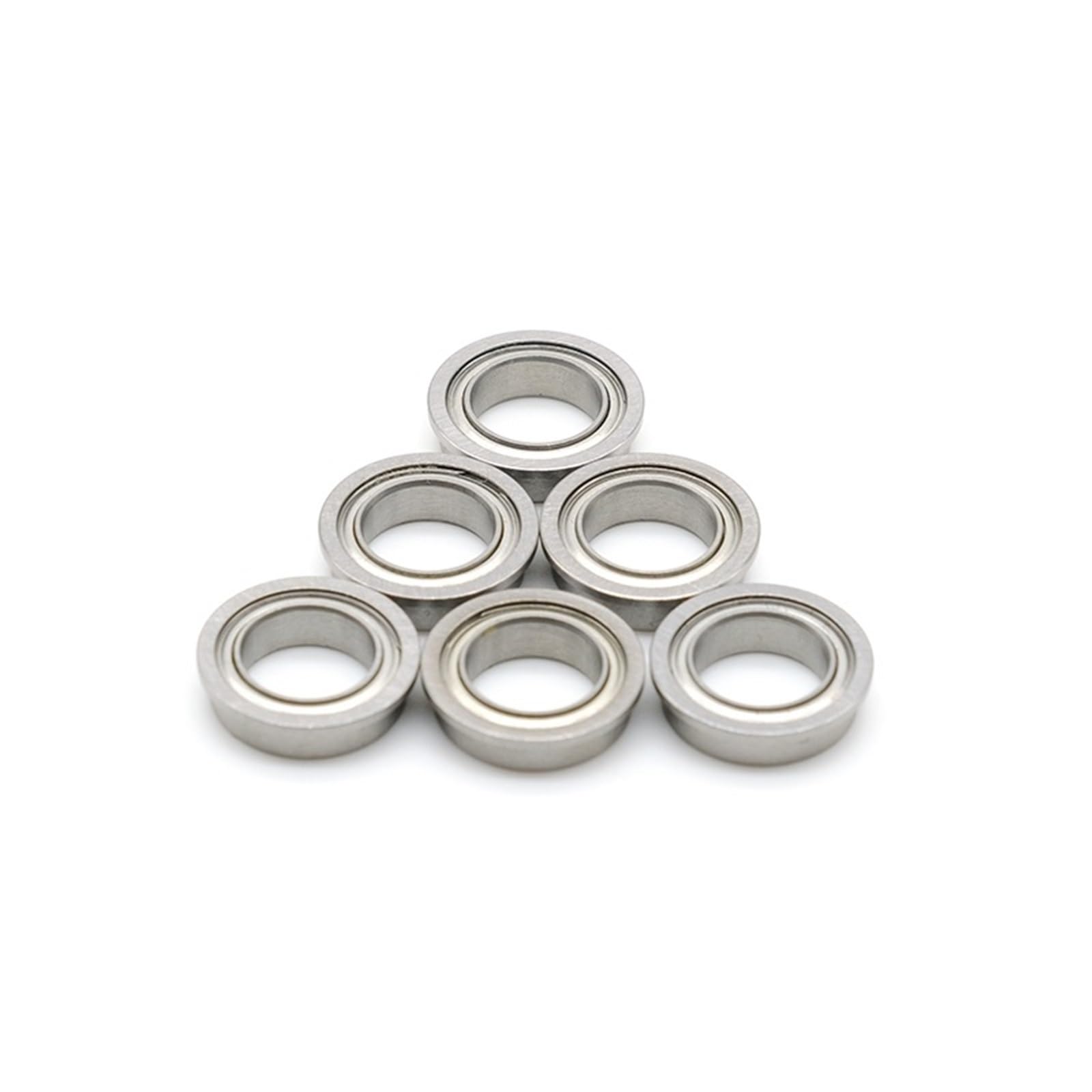 10 Uds F696ZZ ABEC-7 rodamiento de bolas con brida 6x15x5mm rodamientos de acero cromado blindados de Metal