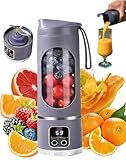 Grantadmit Digital Multimode Juicer Blender - Smart Led Display, Diet-Friendly, Leak Proof Design For Smoothies Liquid Diet, Shakes&Food, 450ML Digital Display Juicer, Portable Electric Juice Cup (A)