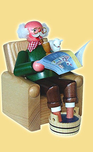 Rudolphs Schatzkiste La Figura Que Fuma minero con la luz los 22cm Fuma