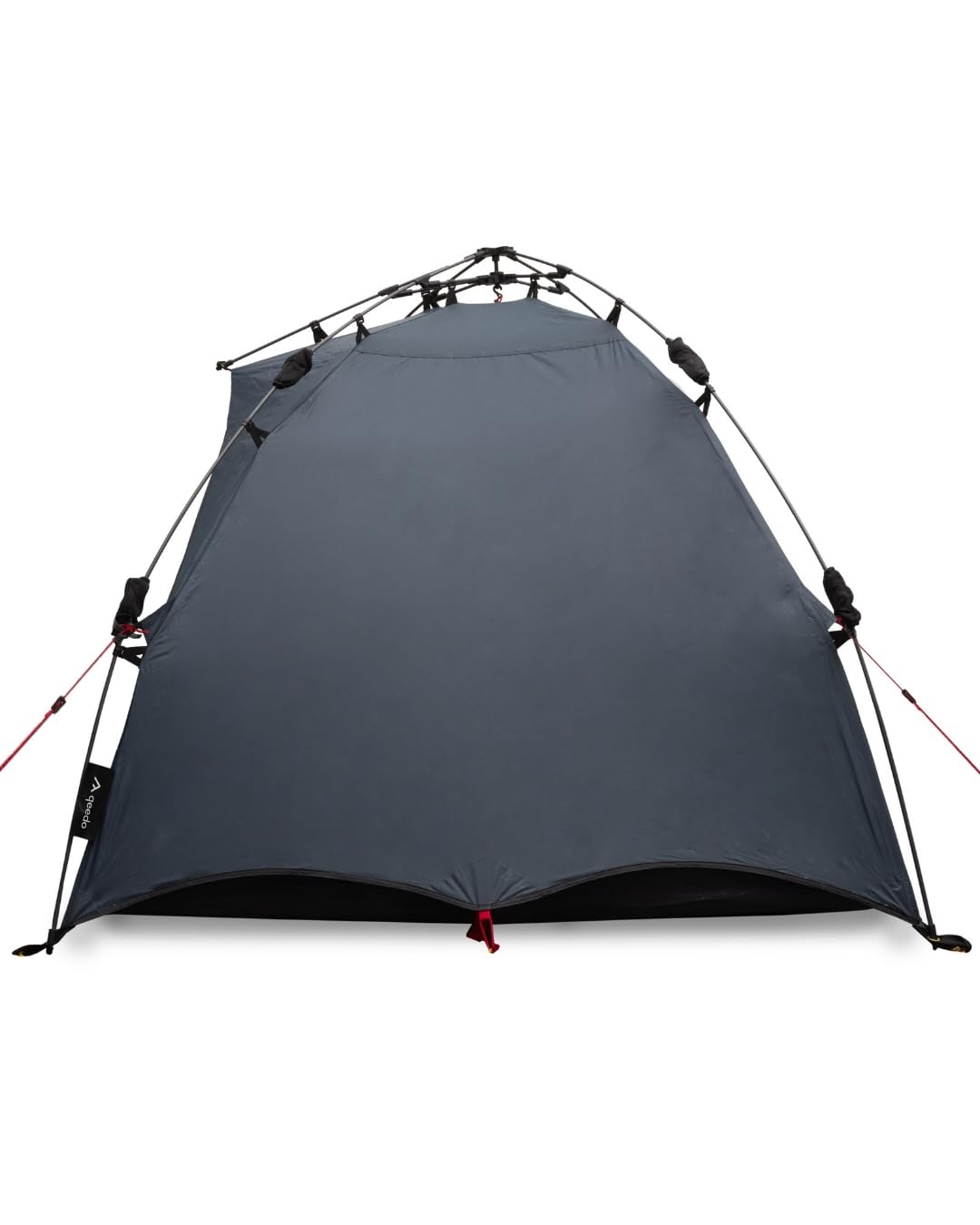 qeedo Quick Ash Campingzelt für 2 Personen mit Quick-Up-System (Schnellaufbau) - Zweimannzelt leicht & wasserdicht, Eingang mit Moskitonetz und kleinem Vordach - Kuppelzelt mit schnellem Auf- & Abbau