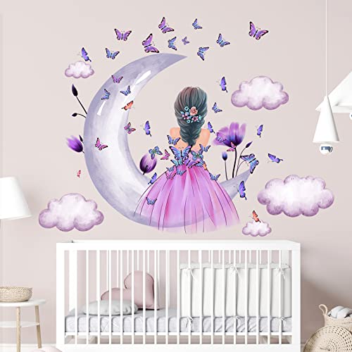 Vinilos Decorativos para Niñas con Mariposas Moradas 2 Planchas miniatura 5