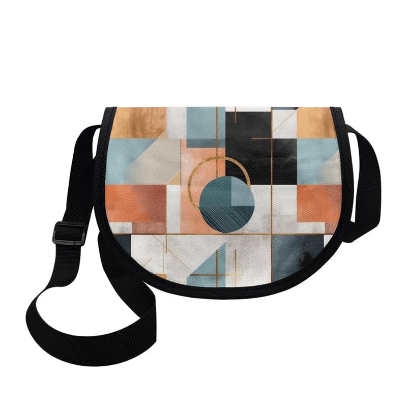 Artistic Horse Women's Large Tote Bag Daisy Messenger Bag Retro Plant Flower Shoulder Bags for Travel College