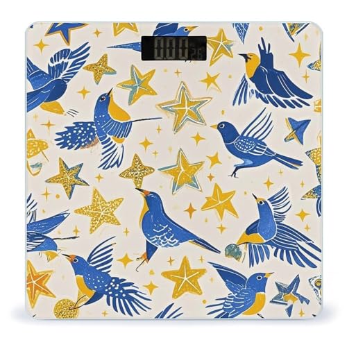 Báscula digital inteligente para baño con diseño Star Bird miniatura 1