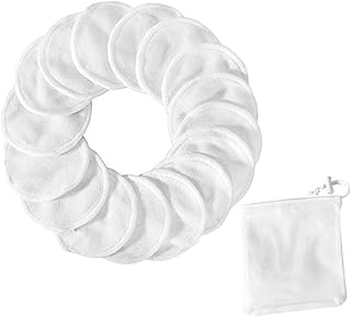FRCOLOR 16Pcs Limpeza De Rosto Branco Almofadas De Remoção De Maquiagem Para Lavagem Do Rosto Almofadas De Remoção De Maquiagem Almofadas De Remoção De Maquiagem Para Limpeza De Rosto