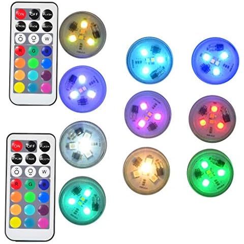 Paper Lantern Lights Battery Operated Remote Hanging Led Lantern Lights with Hook Super Bright RGB White Warm White 15 Days Standby, 36 hours Constant On for Lantern Tent Lighting(10 lights+2 remotes) Cover