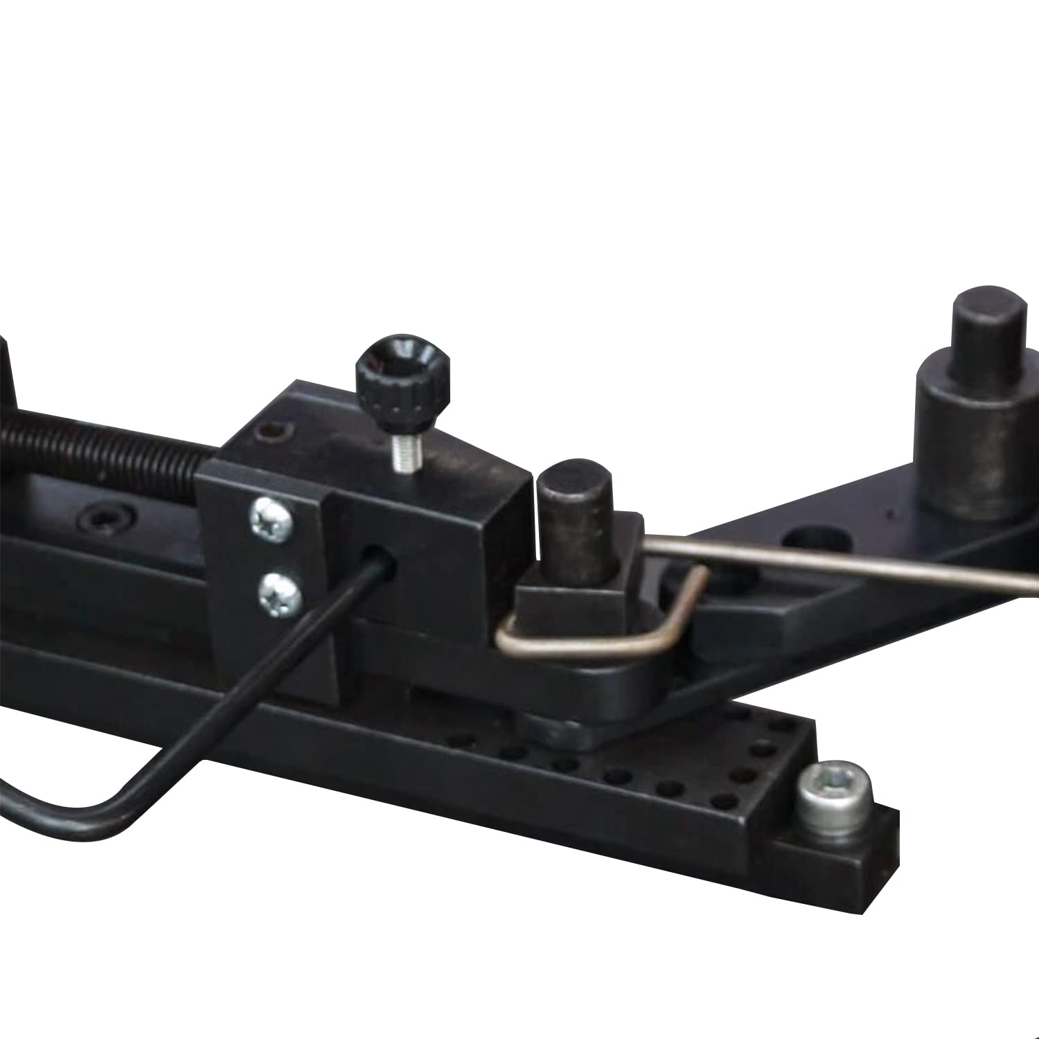 BOKA Universal Biegevorrichtung, Universal Winkelbieger Biegemaschine | Ideal für Flachmaterial, Rundmaterial, Haken, Klammern, Spulen und Draht, Präzises Biegen von Zier- und Funktionsformen