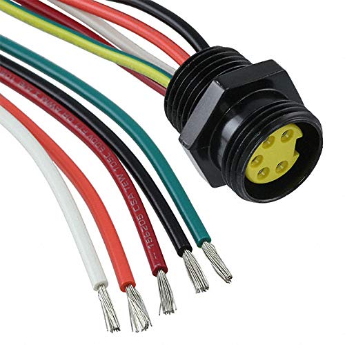 1300130442, Cable Assembly Pigtail 0.305m 16AWG Circular 5 POS F Mini