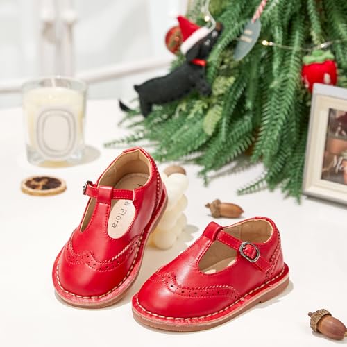 Image of Felix & Flora Toddler Little Girl Princess Dress Shoes-Mary Jane Flats for Girl Party School Shoes