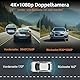 Dashcam Auto Vorne Hinten 4K+1080P, Dashcam Auto mit GPS WiFi, Dual Auto Kamera mit 32GB Karte, 170° Weitwinkel,Super Nachtsicht WDR,24H Parküberwachung,G-Sensor,Loop-Aufnahme,APP Steuerung,Max 256GB