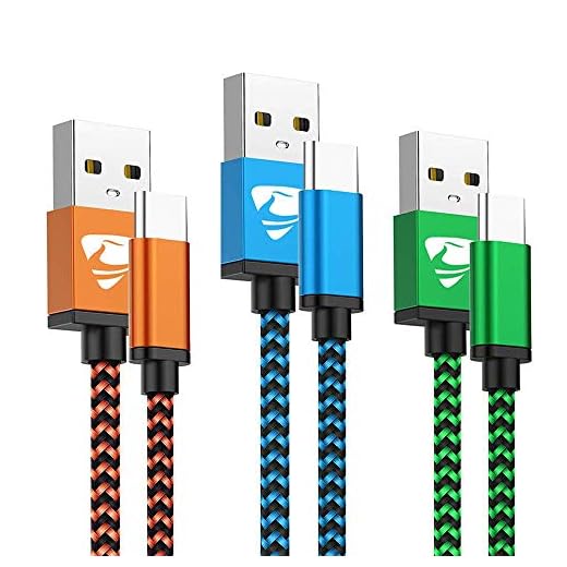 Type C Cable Fast USB C Charging 6FT 3Pack Power Cord Braided Phone Charger for Samsung Galaxy A32 A12 A10e A11 A20 A21 A51 A50 A71 S10 S20 S21 Note 20, Moto G Power Stylus G7 G6 Z4, LG K51 Stylo 5 6