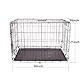 FOURPAW Robuste, faltbare Hundebox aus Metalldraht mit Tablett, Einzeltür, 76,2 x 48,3 x 53,3 cm, Schwarz