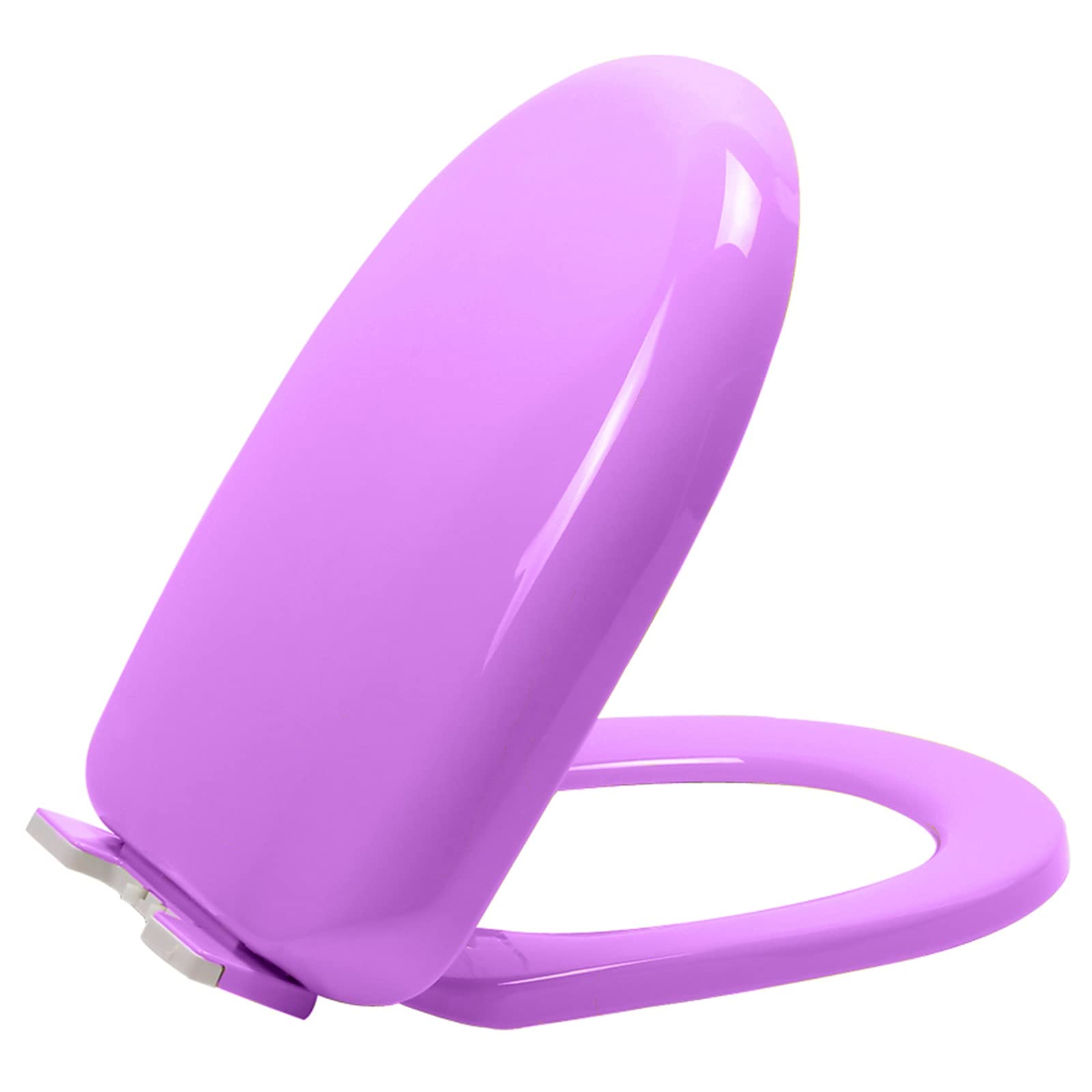 Dxpsxjl Pink Purple Soft Close Close Toilet Seat, Quick Release Bath Accessory, Adjustable, Lightweight, Durable, Portable, User-Friendly, Compact, Polypropylene, Bathroom