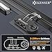 KESSER® 3tlg. Hartschalenkofferset Hartschalenkoffer Reisekoffer Set Reisekofferset Trolley Koffer 4 Rollen ABS-Hartschale Teleskopgriff Inkl. Kofferwaage + Gepäckanhänger Rollkoffer Schloss, M-L-XL