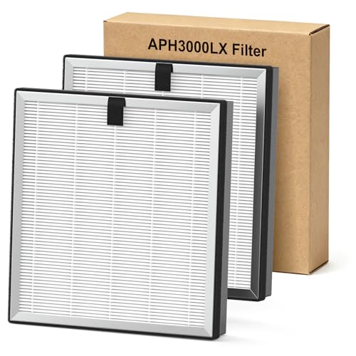Image of 2 Pack APH3000 Replacement Filter Compatible with KNKA APH3000 Air Purifier, 3-in-1 HEPA Filter with CarbonTech Filters 99.97% of Pollen, Dust, Pet Dander, Smoke, Odors