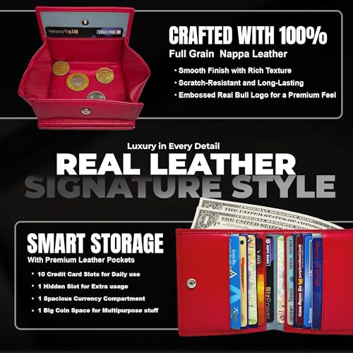 Leather Women’s Wallet Small Pink Slim Wallet with Multiple Card Slots Coin Pocket RFID Blocking Ideal Gift for Ladies Wallet for Women3