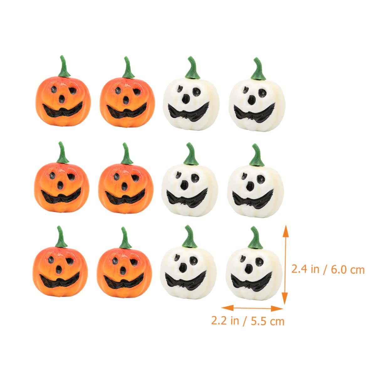 ABOOFAN 48 STK Kleine Kürbis-Ornamente Vasenfüller Dekorative Kürbisse Halloween- Dekorieren Kleiner Halloween-Blumen Künstlich Zur Dekoration Für Schaum