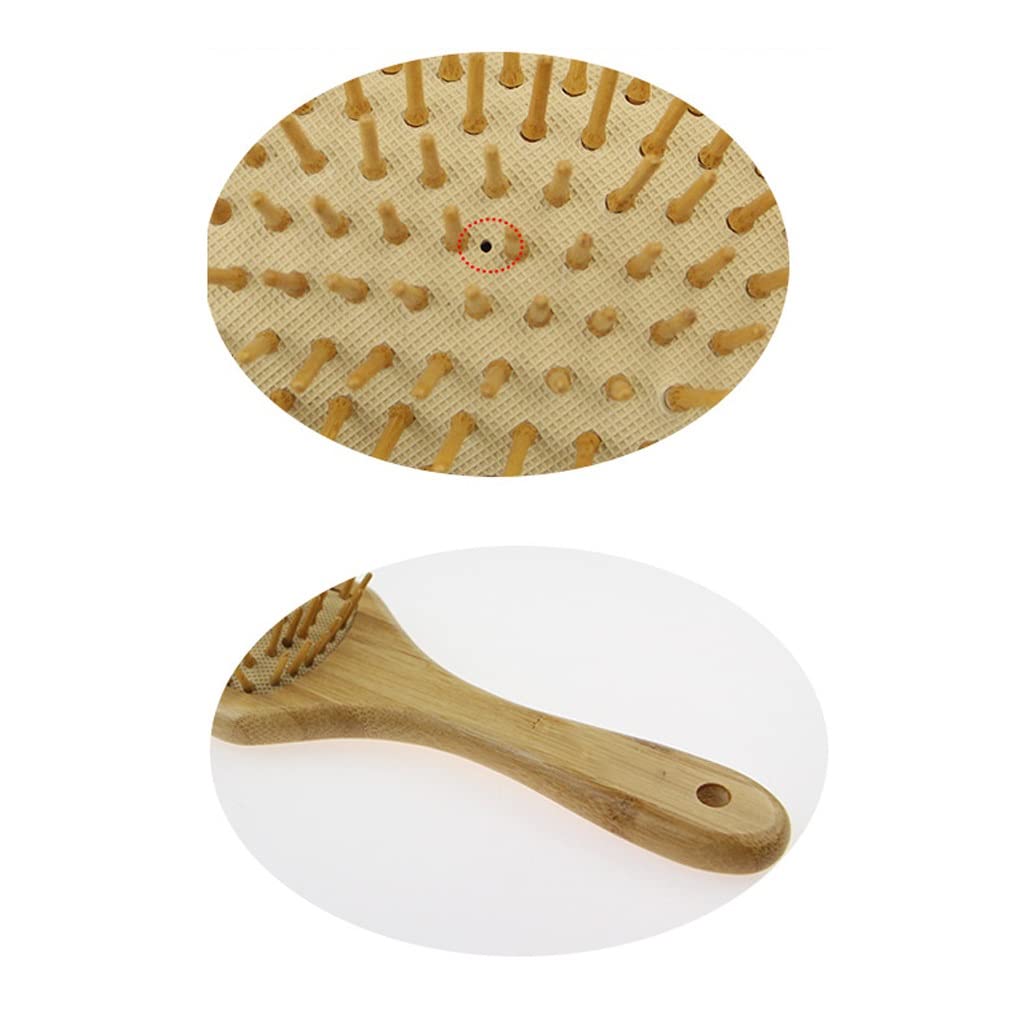 Szczotka do czesania dla mężczyzn i kobiet, grzebień do włosów, grzywa, drewniany grzebień do masażu, mini grzebień z poduszką powietrzną, solidny i trwały, przenośny, przenośny grzebień do włosów do