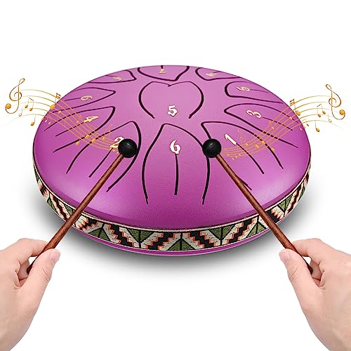 Zungentrommel 6 Zoll 11 Noten Steel Tongue Drums Handpan...