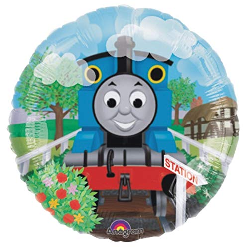 Cake Factory GIANT THOMAS THE TANK ENGINE LARGE SUPERSHAPE BALLOON - 30" FOIL Party Decoration Birthday Baby Shower Super shape Kids party Boys or Girls