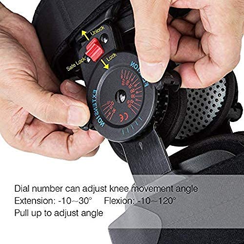 kefit Hinged Knee Brace Rom, Knee Support for Torn Acl, Meniscus Tear, Pcl, Surgery Recovery, Adjustable Post Op Knee Immobilizer, Leg Stabilizer for Man and Women - Thumbnail 6
