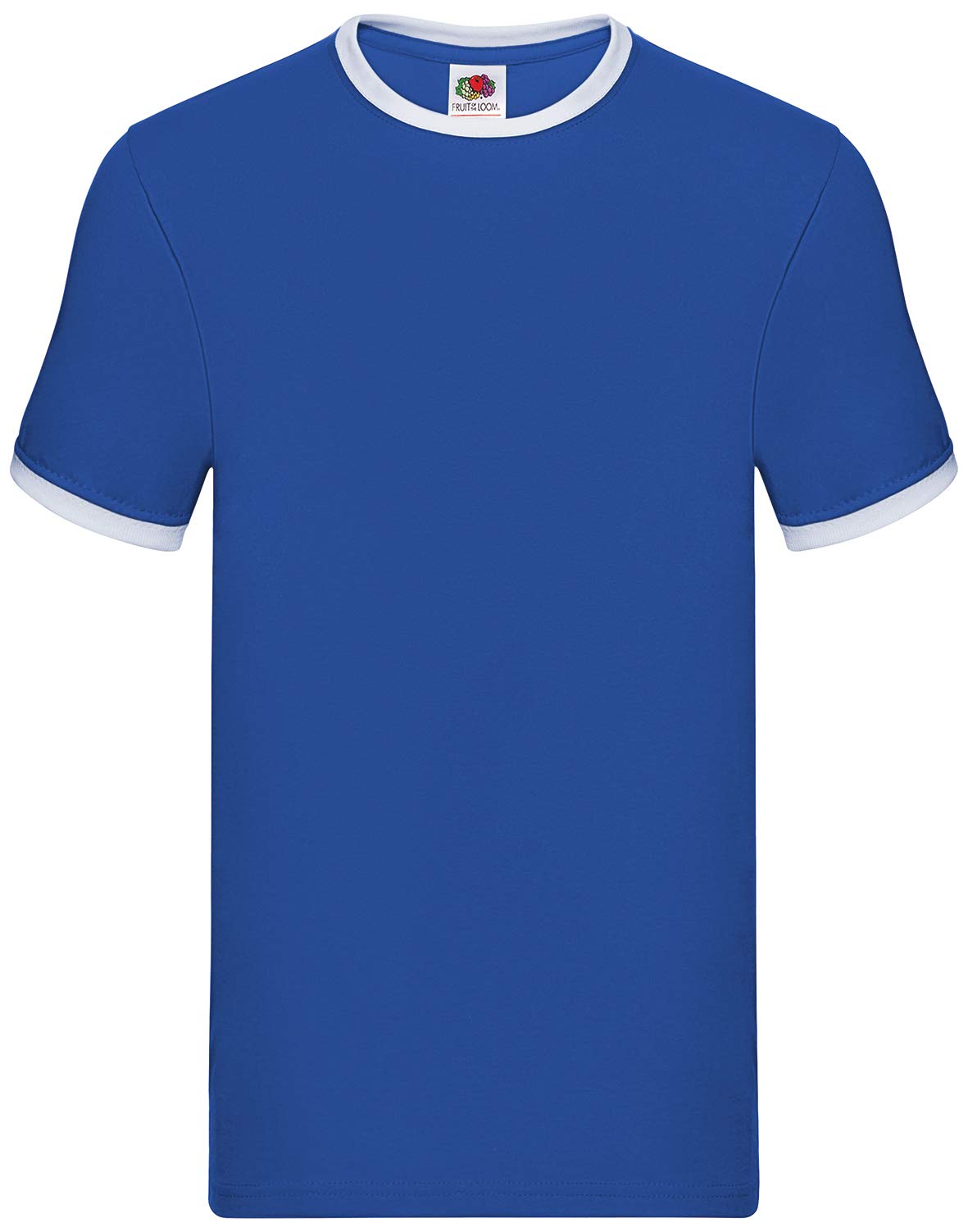 Fruit of the Loom Men's Ringer Premium T-Shirt, Royal Blue/White, Small