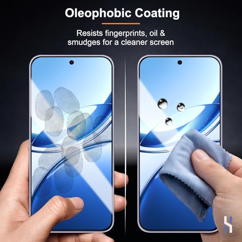 Image of Tempered Glass for Vivo V70 FE (6.83 Inch) - Military Grade 9H Screen Guard, Anti-Scratch, Shatterproof, Edge to Edge Full Coverage - Black Border