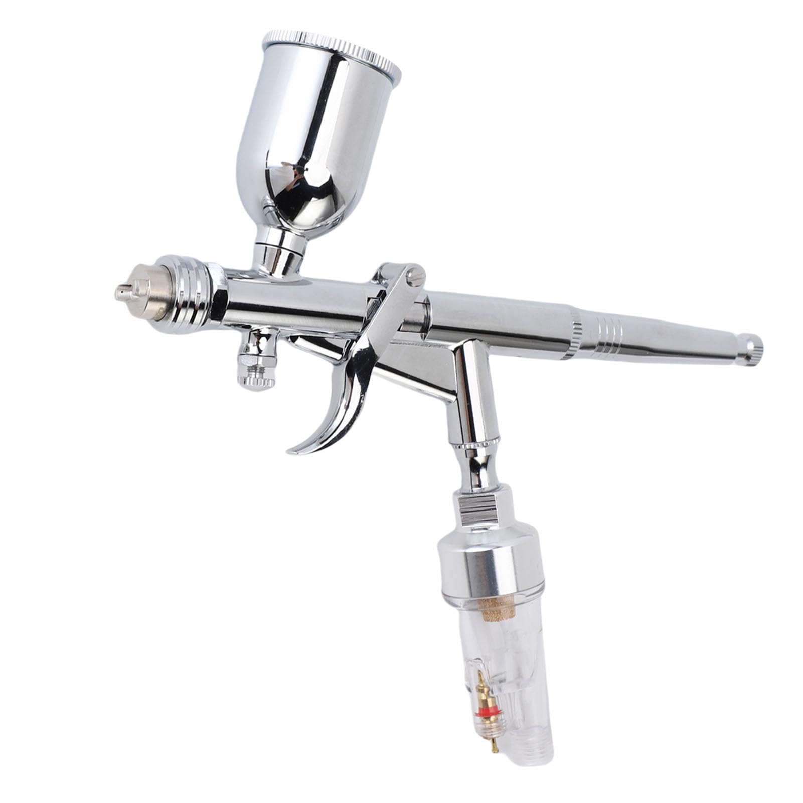 Airbrush-Set, Fortschrittliche Doppelwirkung, Schwerkraftzufuhr, 0,3 Mm Düse für Künstlerbedarf, Malen, Zeichnen, für Anfänger und Profis, Aluminium und Kupfer
