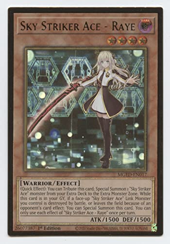 Sky Striker Ace - Raye - MGED-EN017 - Premium Gold Rare - 1st Edition Y