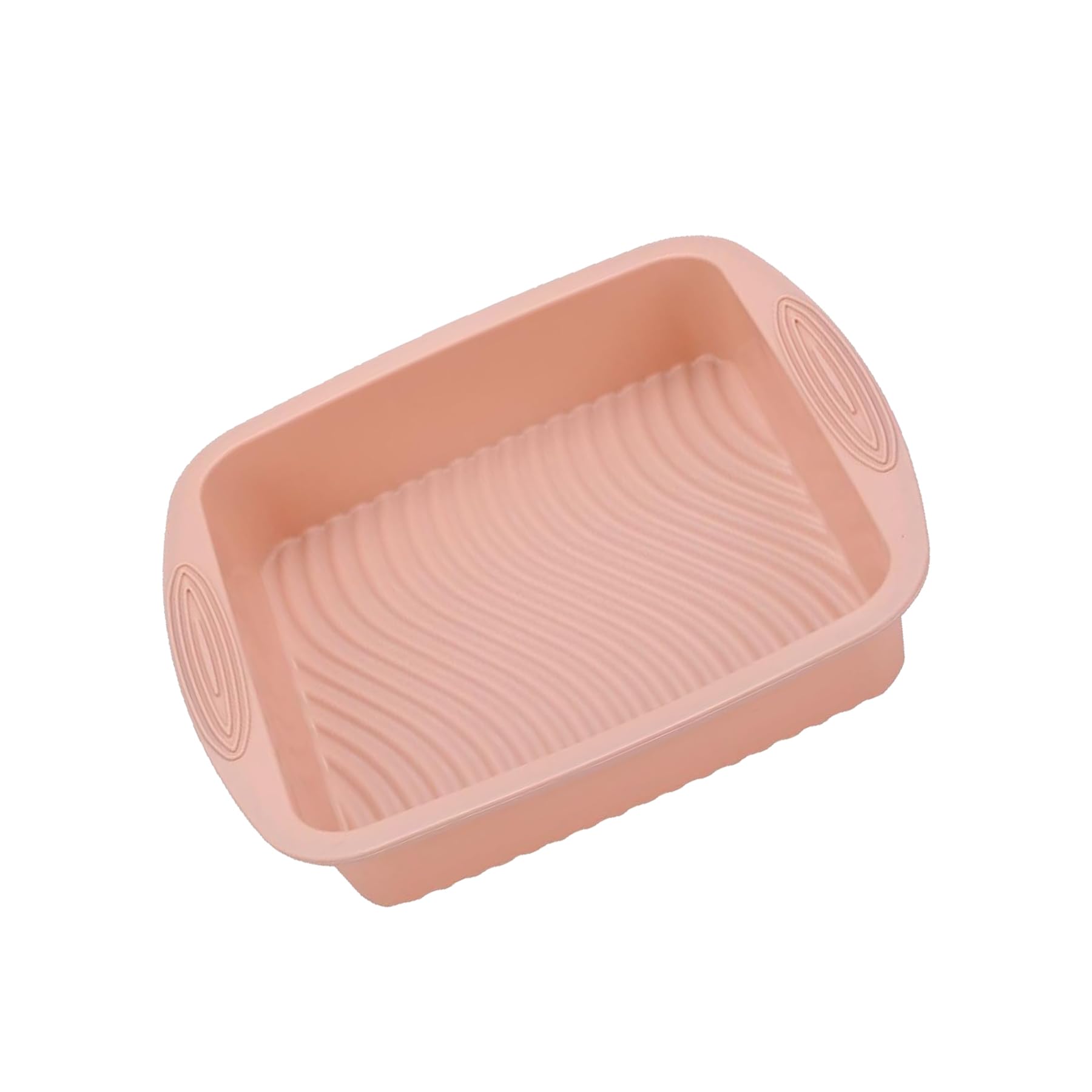 BLACKSTONE Silicon Square Bake Pan Nonstick Silicone Cake Molds Brownie Baking Pan (26X24X5 Cm)