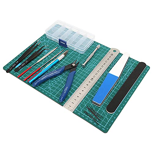 Kit de construction de maquettes avec ciseaux pincettes et règle - 3