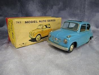 ブリキ フィアット  600  FIAT フイアット コンバーチブル  バンダイ ブリキ フィアット 600 FIAT フイアット コンバーチブル