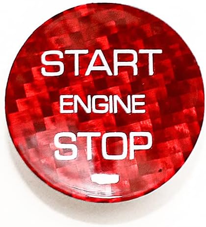 Miniatura 2 de Adhesivo para interruptor de arranque de encendido rojo para Land Rover Discovery Sport para Range Rover Evoque Velar Start Stop Cubierta del botón