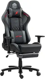 Cadeira Gamer SuperFrame Cerberus, Reclinável, 3D, Preto e Cinza