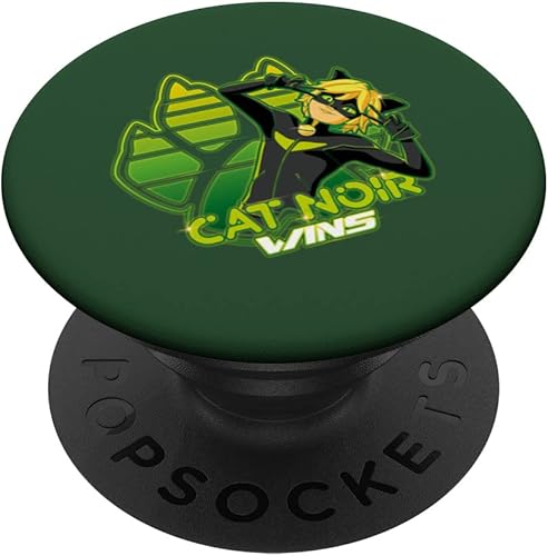 Miraculous Ladybug - Colección Gamer - Cat Noir gana PopSockets intercambiables PopGrip
