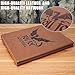 DND DM Screen 5e Dungeon Master Screen Deluxe Leather 4-Panel Customizable Magnetic Panel Game Master Screen with Magnetic Stickers, for Dungeons and Dragon, Pathfinder