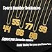 SKQIR Number Necklace for Men Baseball Gold Baseball Jersey Number Pendant for Athletes Number Chain for Boys Sport Stainless Steel（Number：95