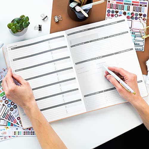 Clever Fox Planner Pro – Weekly & Monthly Life Planner To Increase Productivity, Time Management And Hit Your Goals – Organizer, Gratitude Journal – Undated, 1 Year – Softcover, 8.5X11″ (Rose Gold) #TOP5