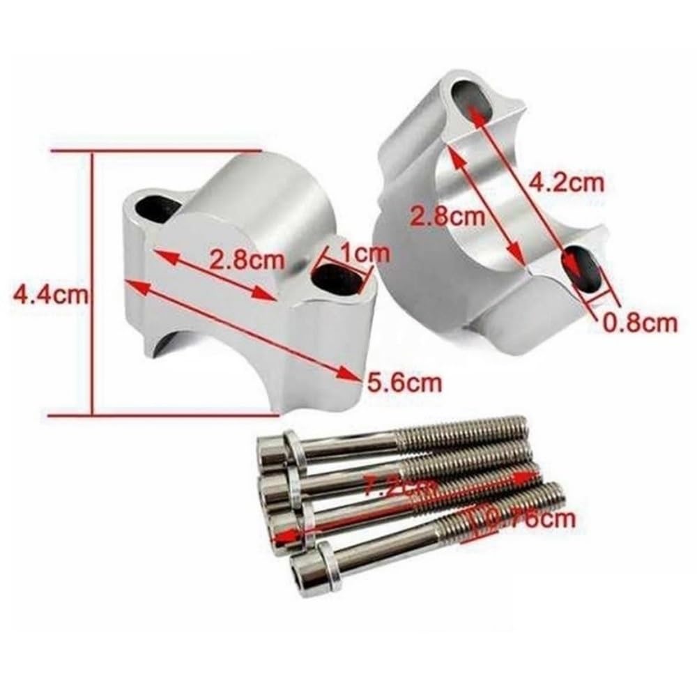 Motorrad Riser Motorrad Universal Zubehör Lenker Riser 22mm 28mm Klemmhalterung 30mm Rise Für Verlängerungsteile