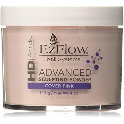 EZ Flow High Definition Cover Pink Powder False Nails, 4 Ounce Cover
