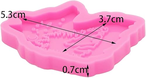 Miniatura 3 de Molde de silicona de resina de lobo, molde de carrete de insignia, molde de resina epoxi para joyería y colgante, agarre de teléfono, molde de