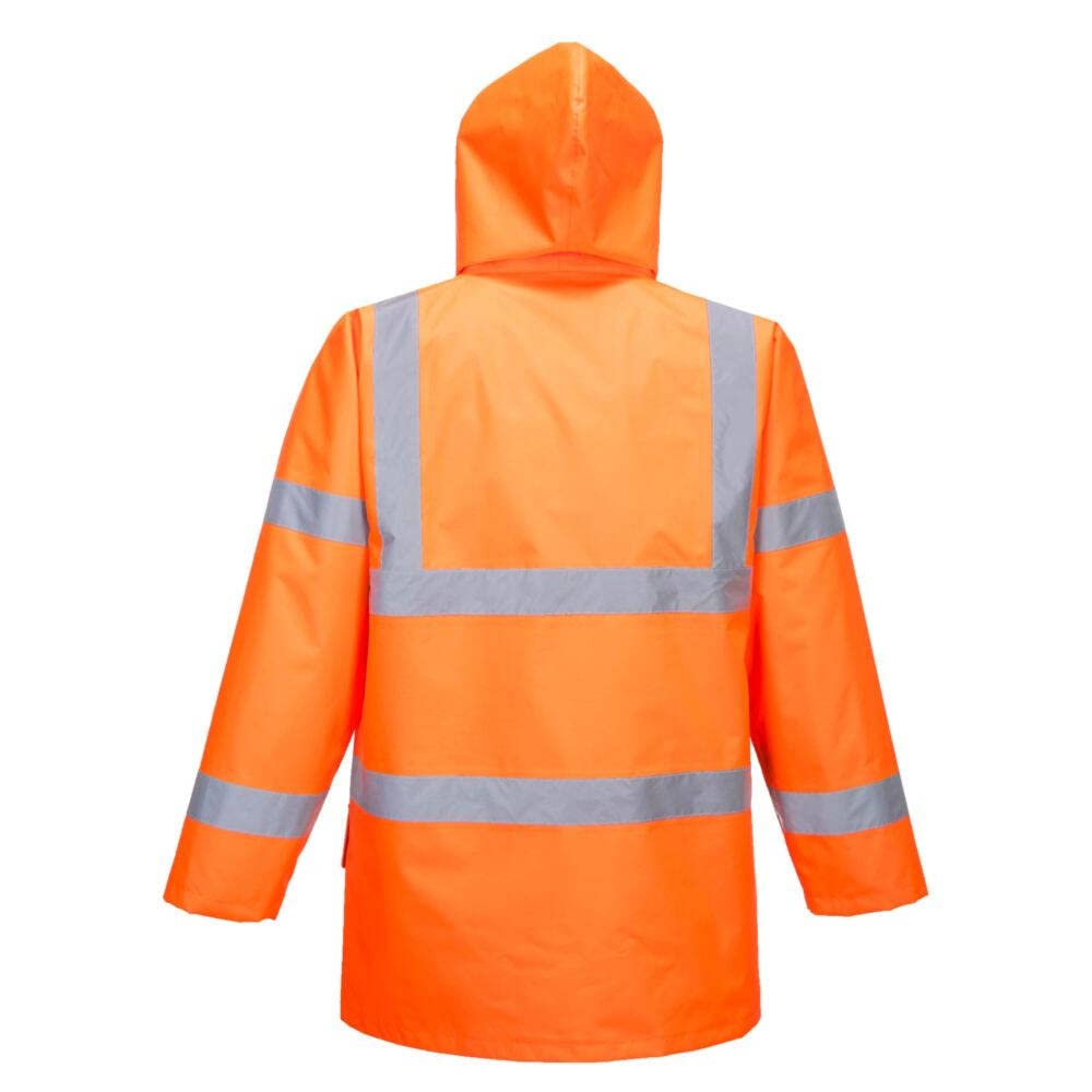 Portwest Parka 5 en 1 Essential de alta visibilidad chaqueta interior y exterior capucha ocultable S765
