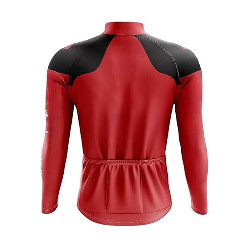 CAMISA CICLISMO MASCULINO FERRARI COM BOLSOS UV 50 + (Vermelho,1)